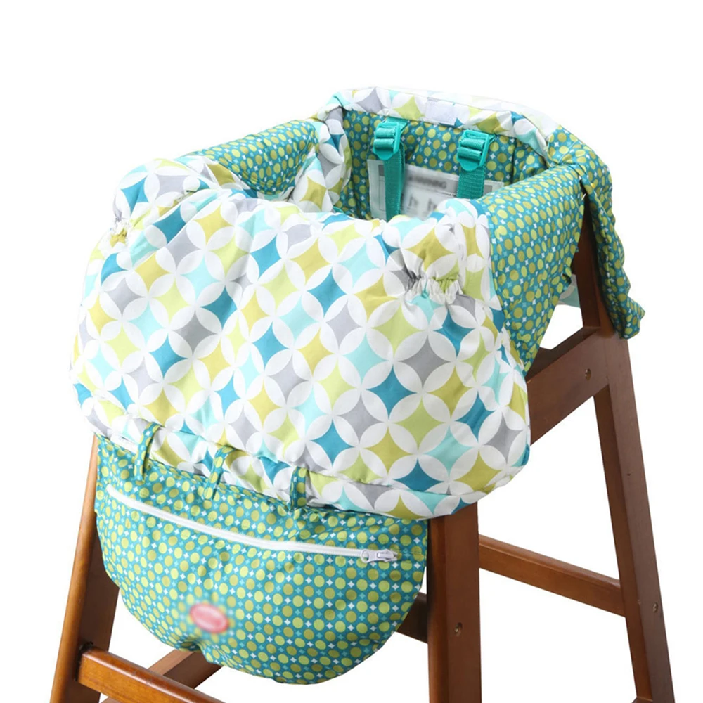 3 in 1 Multifunction Highchairs Cover Printing baby dining chair Cover diaper mommy bag feeding seat Cushion for baby toddler