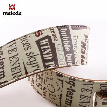 

Personalized DIY Leather Guitar Strap Letter Print Strap Bakelite Guitar Universal Folk Strap