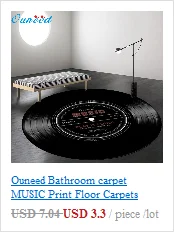 Ouneed ковер для ванной комнаты с музыкальным принтом, напольные ковры с записью, круглый коврик для ванной, tapis salle de bain, домашний декор, 40*60 см, новинка