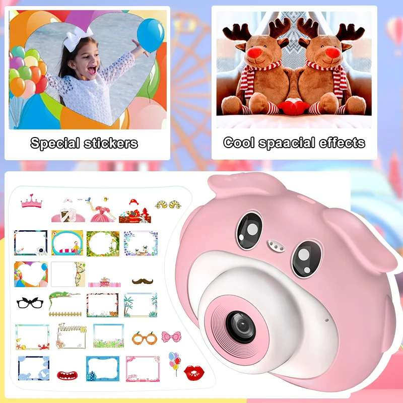 Children's Camera Dual Lens Mini HD 1080P Video Baby Birthday Gift Digital Camera ​20M Sports Toys for Kids Cam digital camera with wifi