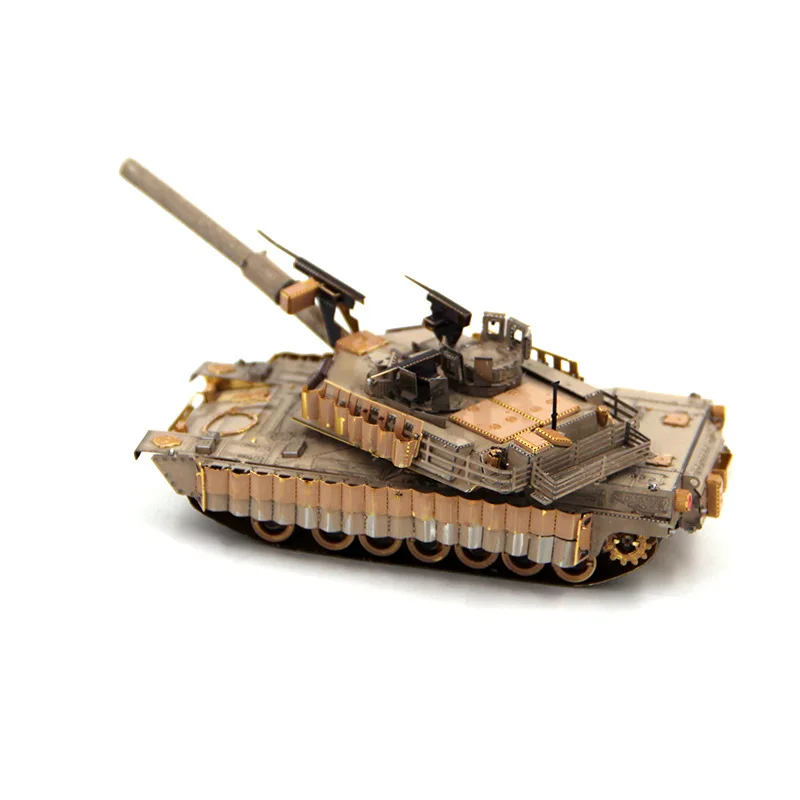 Сдельные 3D металлические головоломки M1A2 Abrams Танк модель игрушки DIY военная модель