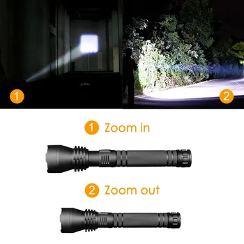 

Powerful LED Flashlight XHP50 P70 P90 Tactical Torch USB Rechargeable Linterna Waterproof Lamp Ultra Bright Lantern Camping