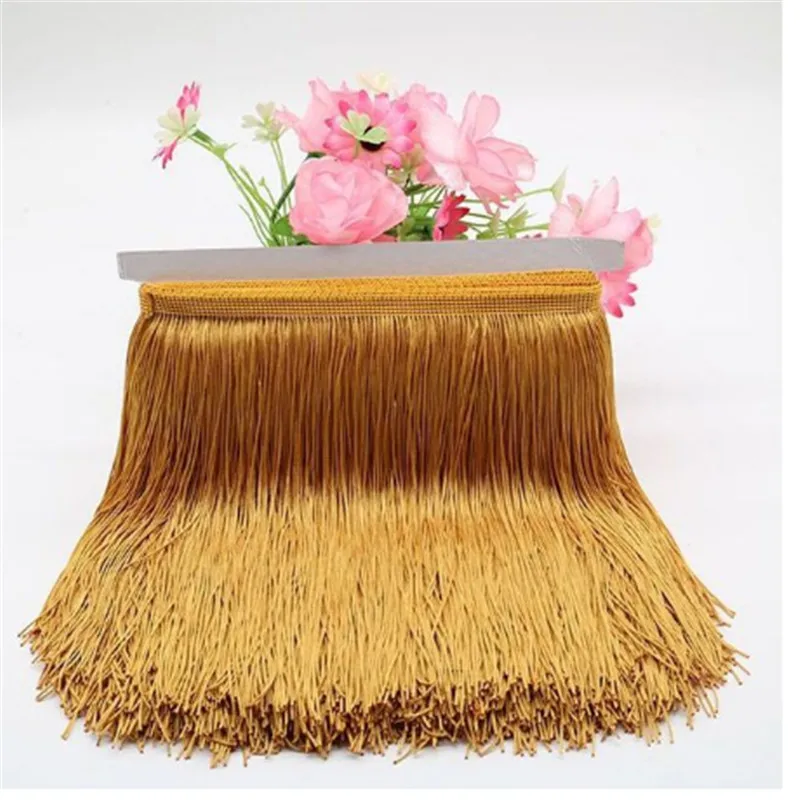 Description Picture 5 of item30cm Long Fringe Lace Tassel Polyester Lace Trim Ribbon Latin dance skirt curtain fringes for sewing DIY Accessories SAD01