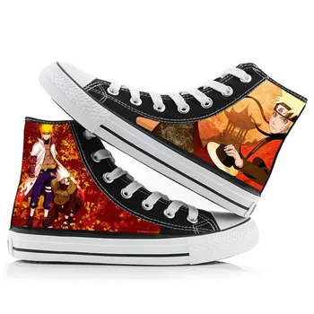 

Anime Naruto Canvas Shoes Uzumaki Naruto High Top Canvas Sneakers Fashion Akatsuki Shoes