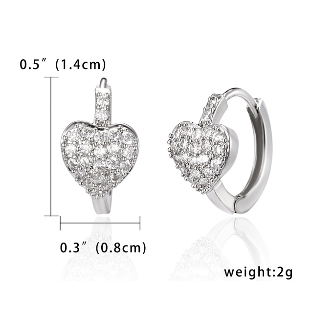 Sale Female Crystal Zircon Stone Earrings Fashion Full Rhinestone Filled Round Crystal Stud Earrings Jewelry For Women