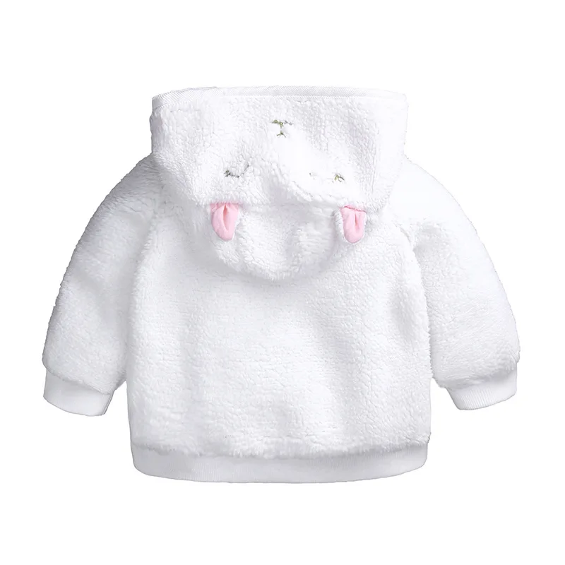 CYSINCOS Baby Boys Girl Long Sleeve Animal Cartoon Ear Hooded Pullover Tops Newborn Infant Warm Clothes Coat Cold Winter Outwear