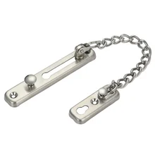 Security Door Chain Lock Anti-theft Door Tools Buckle Silver Color Durable Locks With Spring