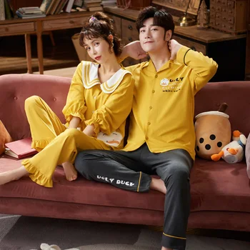 

Winter Warm Soft Coral fleece Pajamas Men Women Long-sleeved Sleepwear Pijama Couple Homme Nightwear Cardigan Pyjamas