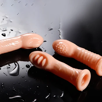 Finger Vibrator G-spot Clitoris Stimulate Orgasm Massage Female Masturbator Lesbian Erotic Finger Sleeve Sex Toys For Women 5