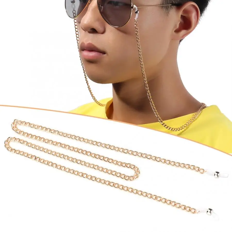

Glasses Accessories Fashion Unisex Glasses Chain Alloy Anti-Slip Eyeglasses Cord Strap Rope Decoration Colored Lenses for Eyes Z