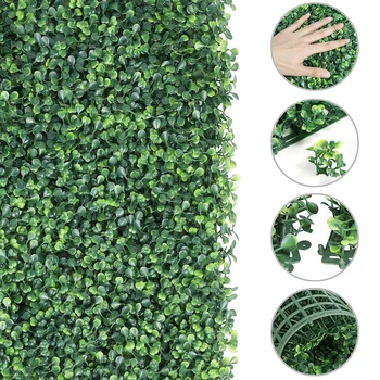 

40x60cm Artificial Grass Plant Lawn Panels Wall Fence Home Garden Backdrop Decor Landscaping Green Plastic Lawn