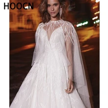 

HERBURNL Simple V-neck Wedding Dress Multi-level Tulle Lace Applique Bridal Gown Princess Party Bridal Gown Tailored 2022