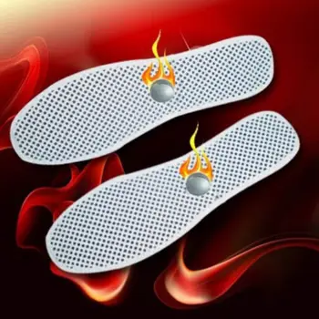 

1 pair of Size 36-45 far infrared self-heating shoe insoles magnetic therapy anti-fatigue tourmaline massage insole