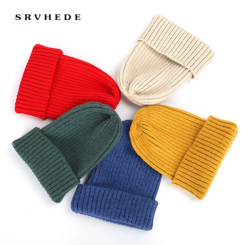 

wool Beanies Women 2019 Solid Knitted Warm Soft Trendy Hats Simple Korean Style Womens Wool Casual Caps Elegant All-match Beanie
