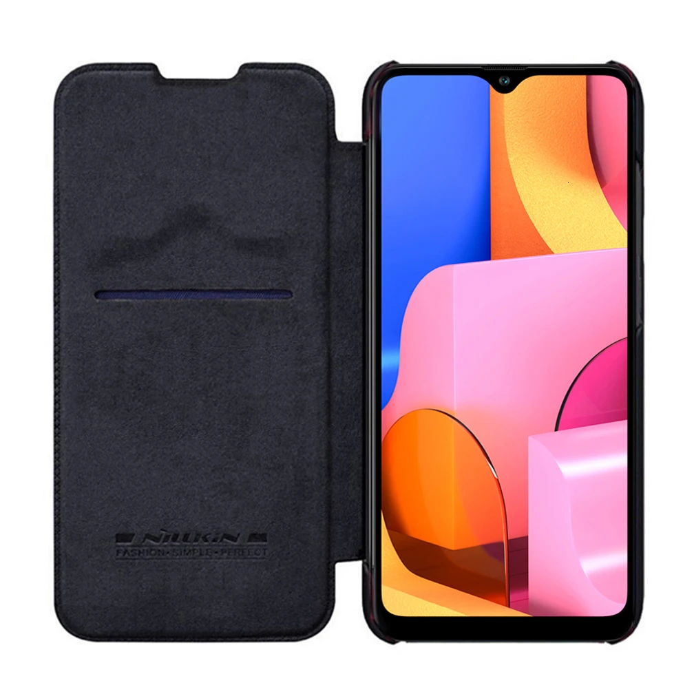 Чехол NILLKIN QIN Series для Samsung Galaxy A20s Винтажный чехол 6 5 дюйма с откидной крышкой и