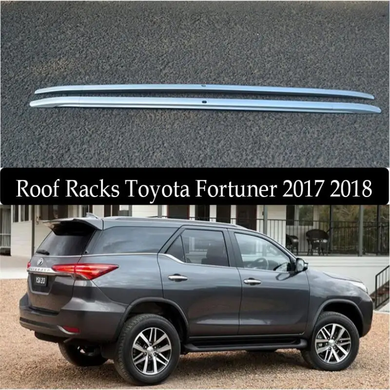 Для Toyota Fortuner багажник на крышу, рейлинги, барные стойки для багажа, поперечные стойки, рельсовые коробки, алюминиевый сплав, 2 шт