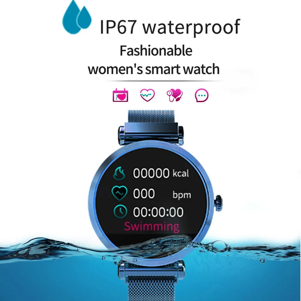 20 R6 Для женщин модные часы Smart Watch монитор сердечного ритма частота сердечных сокращений монитор артериального Давление Шагомер Смарт watchFor IOS Android