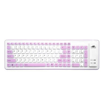 

Foldable Silicone Keyboard USB Wired Silicon Flexible Soft Keyboard for Laptop