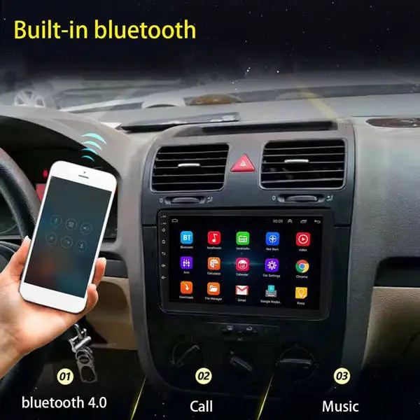 9 Inch 1Din Android 8.1 Car 4-Core Stereo Radio GPS Navigation WIFI Bluetooth Audio Universal Multimedia Player