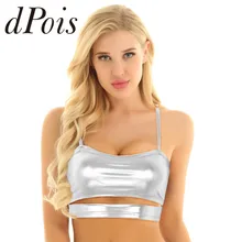 Сексуальные женские блестящие металлические бретельки на бретельках с вырезами, Бюстье на бретельках, топ на бретельках, фестивальный Рейв, топы для женщин, топы для танцев