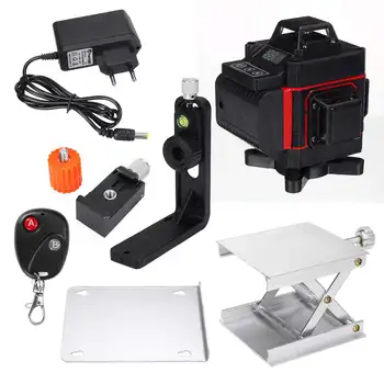 

12/16 Lines 4D Laser Level Self-Leveling 360 Horizontal And Vertical Powerful Green Laser Beam Line Laser Level with Bracket