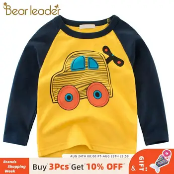 

Bear Leader 2020 New Children Autumn Thin T-Shirts Boys Pure Cotton Long Sleeve Clothes Kids Cartoon Pattern Casual Clothes