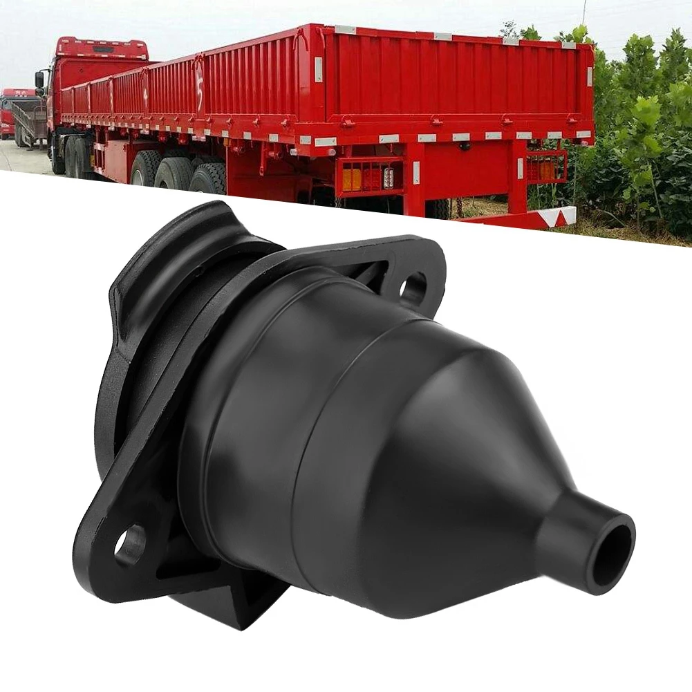 

7 Pin Trailer Socket Connector Adapter Brass Pins Trailer Connectors Europe Style 24V For Cars Trailers Semi-Trailer Trucks