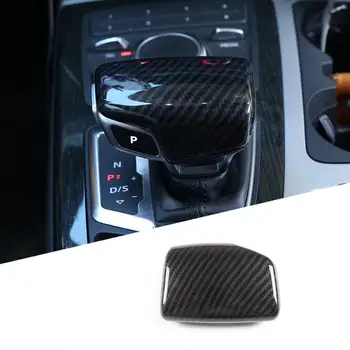 

Car Styling For Audi A4 A5 Q7 Q5 S4 S5 16-20 ABS Carbon Fiber Texture Console Gearshift Handle Head Frame Cover Car Accessories