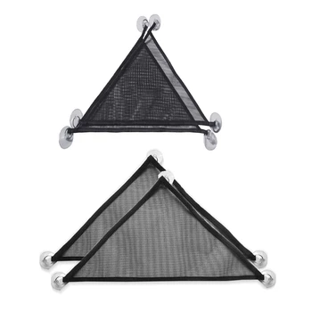 

2 Pack Bearded Dragon Hammock Lizard Lounger Ladder Hanging Bed Accessories, Reptile Habitat Terrarium Decoration
