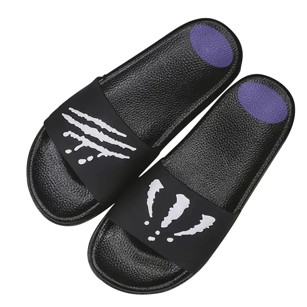 

men slides youth trendy scratch marks uppers slippers summer beach comfortable walking non-slip slippers men