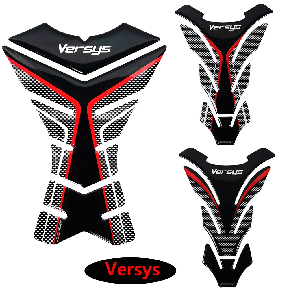 

3D Motorcycle Tank Pad Protector Decal Stickers Case for Kawasaki Versys 650 1000 X300 Versys-X