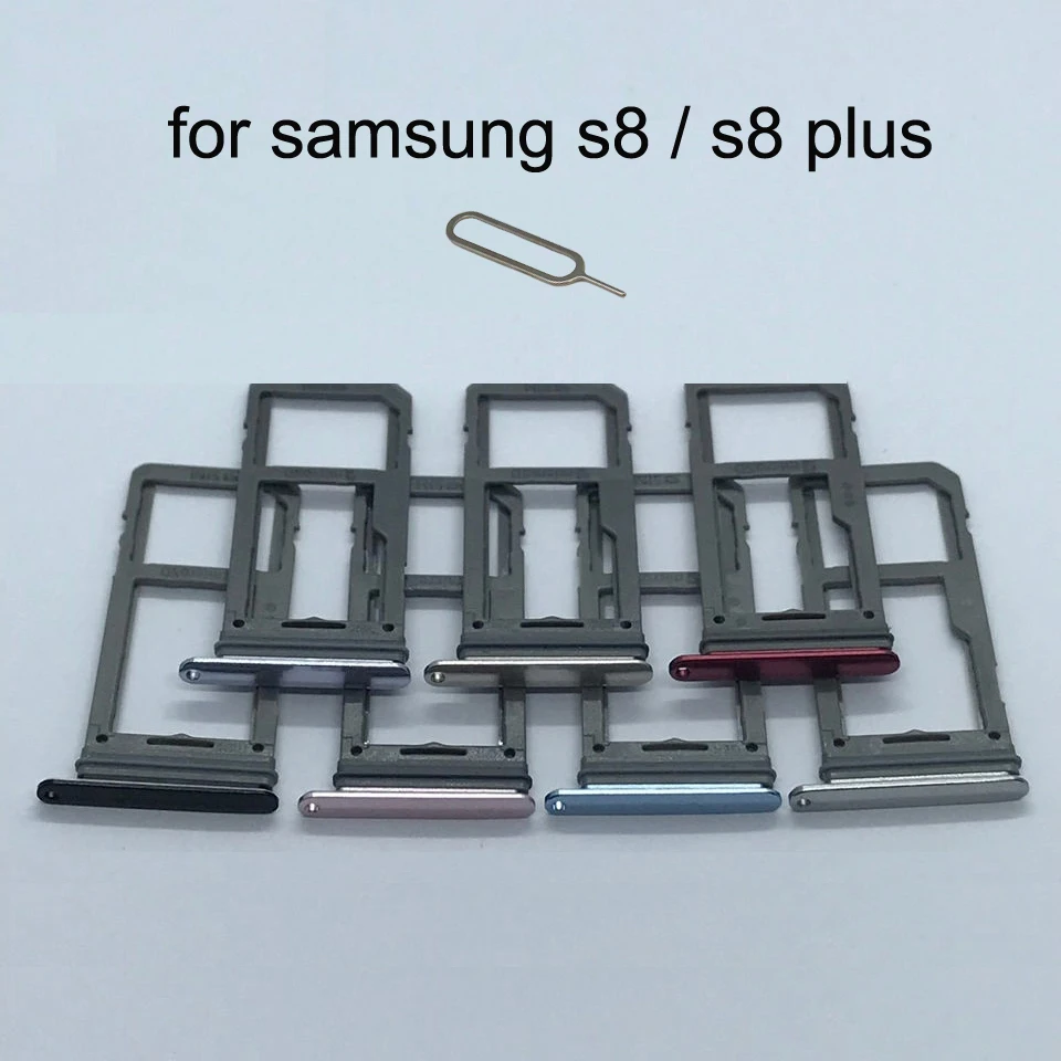Оригинальный корпус телефона для Samsung Galaxy S8 G950 G950F Plus G955 G955F Новый адаптер SIM карты
