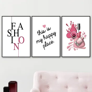 Günstig Mode Nagel Drucke Nagel Schönheit Kunst Poster Nagellack Leinwand Malerei Wand Dekor Schönheit Salon Wand Kunst Leinwand Malerei HD2896