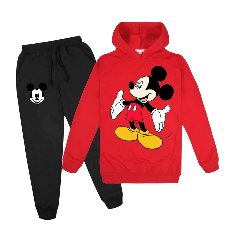 Disney Conjunto de ropa de Mouse para bebé, traje deportivo de algodón para niño, abrigo + pantalón, 2 piezas, primavera y otoño|set de ropa| AliExpress