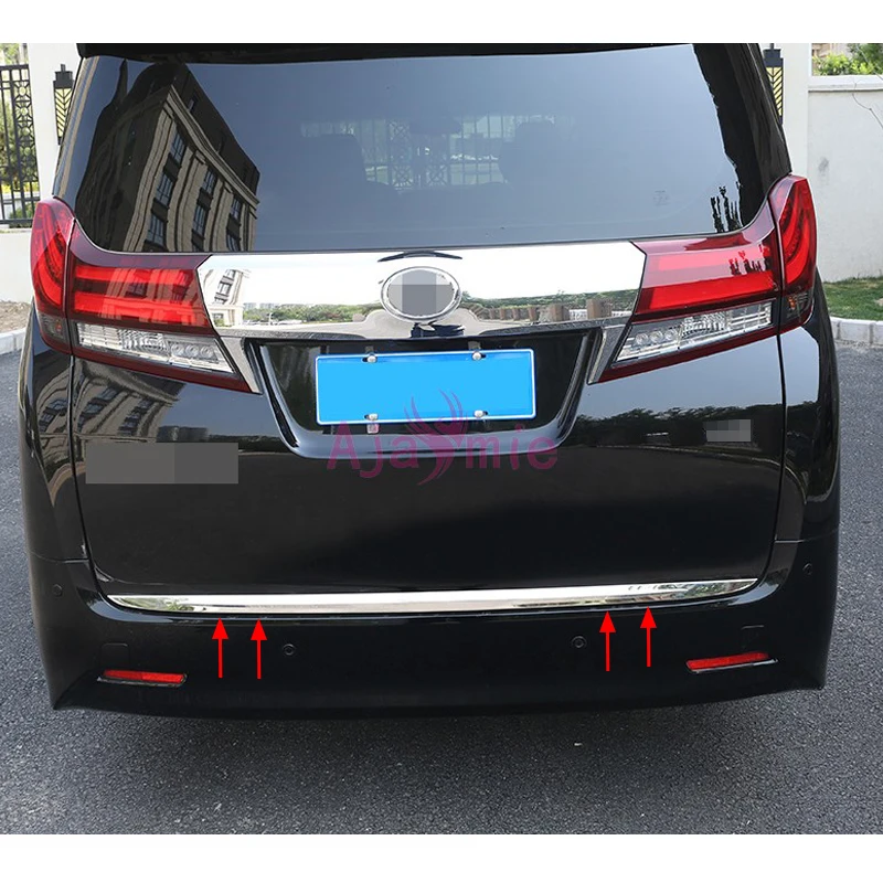 Для Toyota Alphard VELLFIRE 30 2016 2017 2018 #304 нержавеющая сталь Стайлинг автомобиля задний