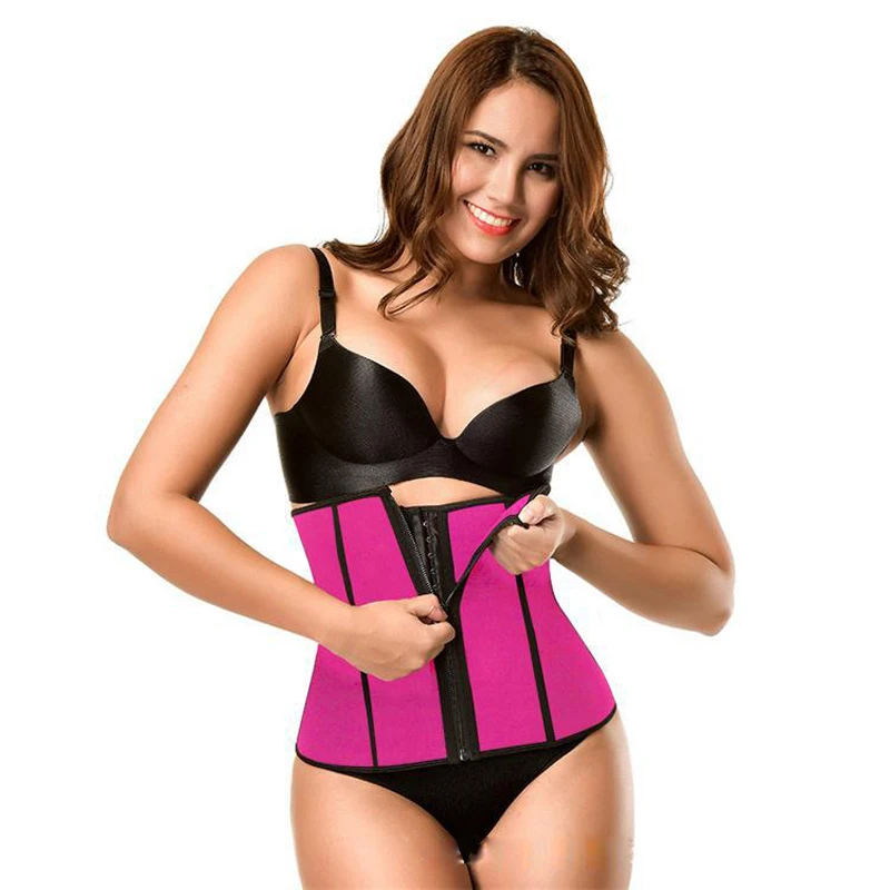 Women Zipper Hook Waist Trainer Faja Waist Shaper Neoprene Slimming Belt Colombian Girdles Modeling Strap Thin Waist Trimmer