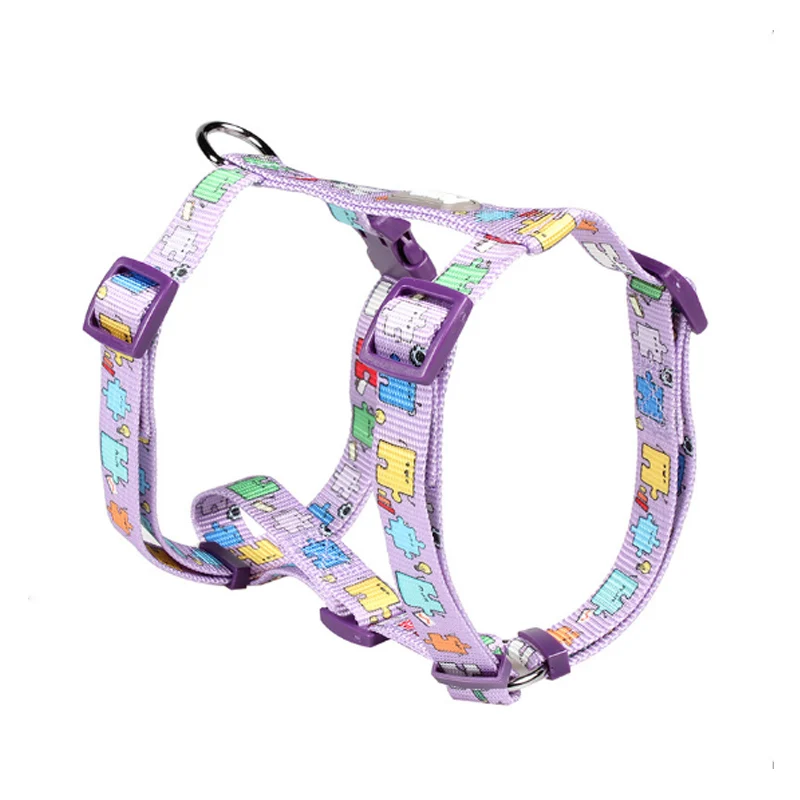 Tuff Hound нейлоновый собачий H-Shaped жилет для животных Harnes с принтом, регулируемый, без тяги, жилет для собак, мягкий, удобный, Сбруя-жилет