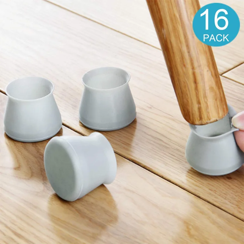 

Furniture Silicon Protection Cover Floor Protector Chair Leg Caps Anti-Slip Bottom Chair Pads Prevents Scratches and Noise