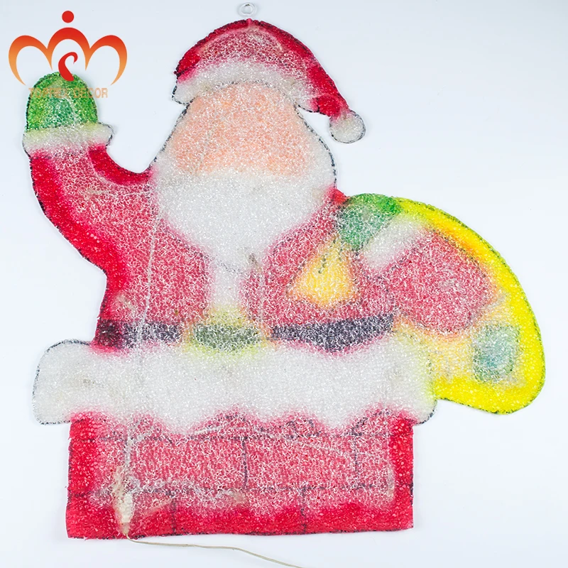 Toprex 2D Рождество Санта Клаус дымоход декоративный фонарь светодиодный navidad праздничные вечерние освещение