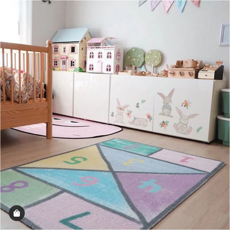 Infant Lattice Number Games Play Mat Baby Digit Game Rugs Educational Sport Crawling Mat Blanket Floor Carpet