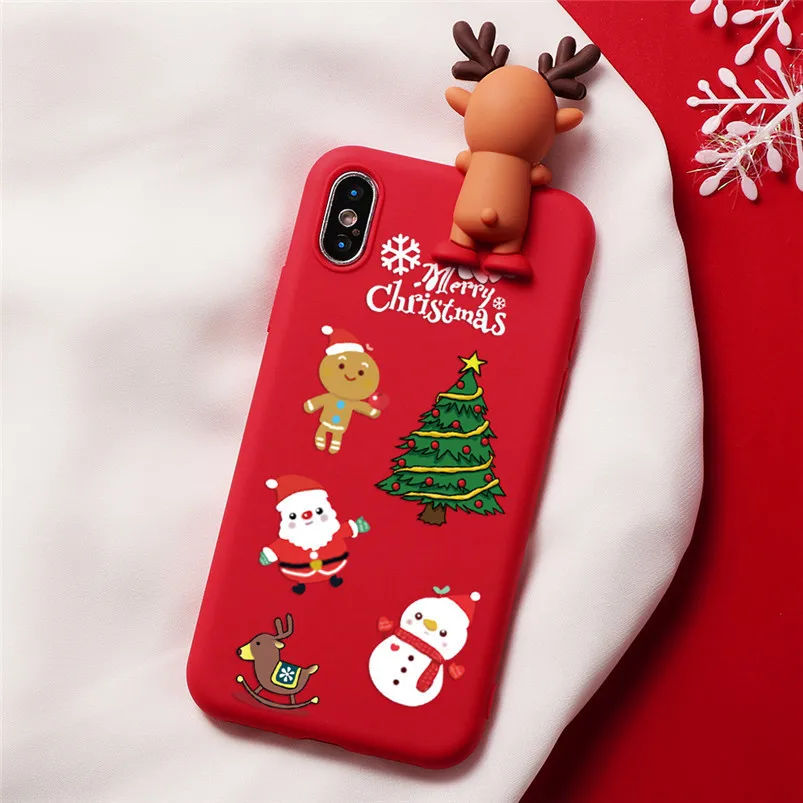 Рождественский чехол с милыми животными для iPhone XR, задняя крышка для iPhone 11 Pro X XS Max 10 6 S 6 S 7 8 Plus 5 5S SE, мягкий ТПУ чехол - Цвет: 31Klho-katong6