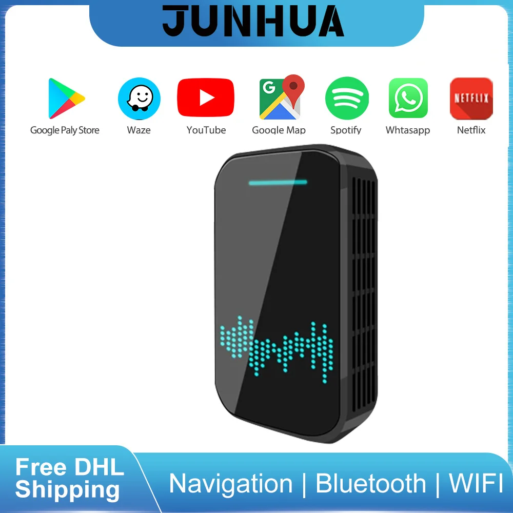 JUNHUA беспроводной CarPlay Box Android 4K GPS WIFI для VW Tiguan L Polo Golf 5 6 MK7 Passat B7 B8 SKODA Seat Leon |