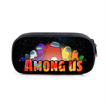 

Fashion Among Us Game Pencilcase Student Kid Zipper Supplies Pencil Pen Bag Box Among of Us Nylon Stationery Pouch Gift For Boys