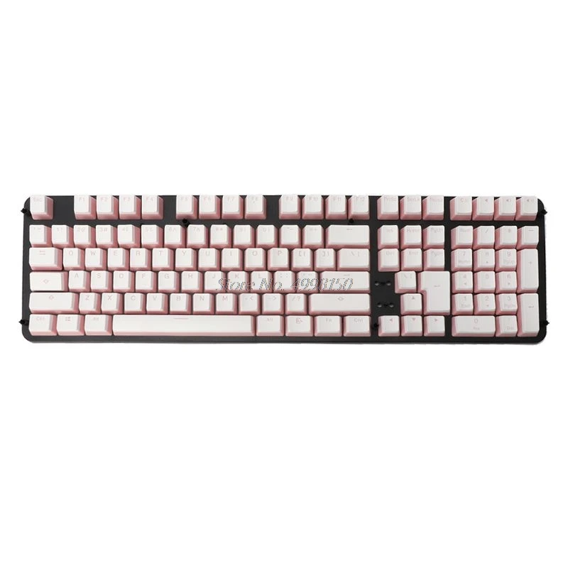 Drop RGB 108 Keycaps ANSI Layout Add ISO PBT розовый пудинг Двойная кожа Milk Shot Keycap с подсветкой плата
