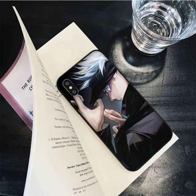 Jujutsu Kaisen Satoru Gojo Phone Case for iPhone 13 11 12 13 mini pro XS MAX 8 7 6 6S Plus X 5S SE 2020 XR case a15