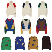 Детский кардиган; свитер для мальчиков и девочек; свитер для маленьких девочек; Детская осенняя Рождественская одежда для малышей; длинный свитер; осень; Modis