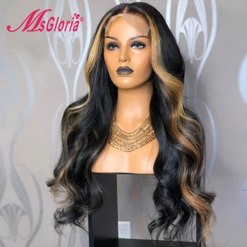 

150 Body Wave13x6 Lace Front Wig Highlight Colored 360 Lace Frontal Wig Brazilian Remy Lace Front Human Hair Wigs For Women