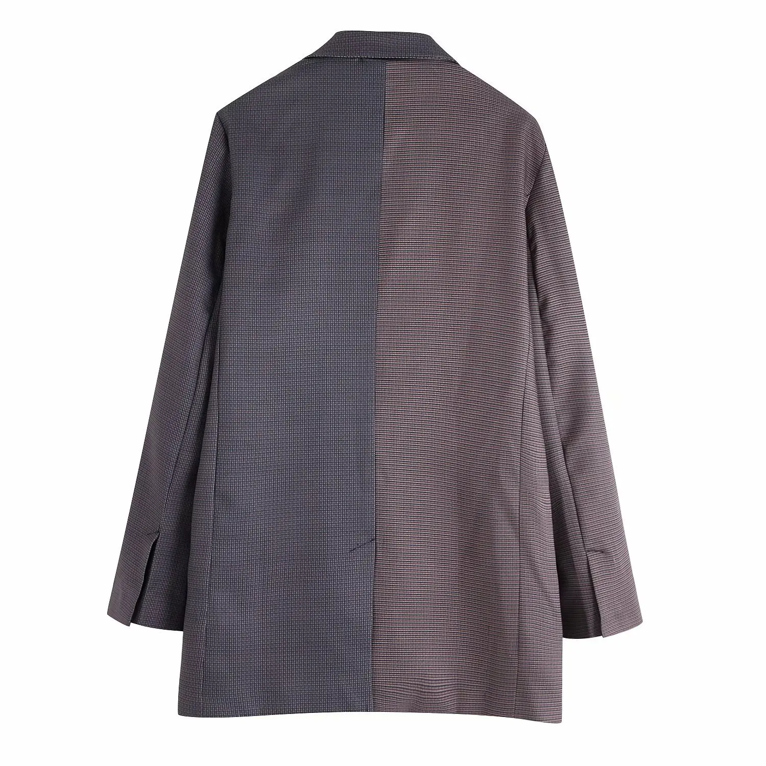 

D6bb-9677 Europe And America WOMEN'S Dress 2019 Spring And Autumn New Style Two-Button Pattern Joint Suit Jacket Women's