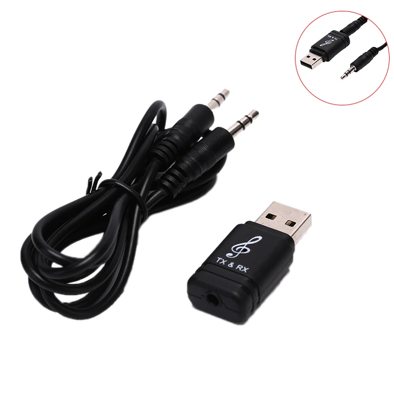 2 в 1 USB Bluetooth 5,0 передатчик приемник ПК ТВ динамик беспроводной адаптер