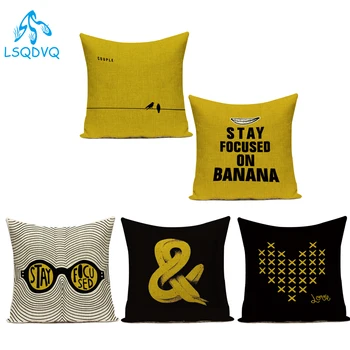 

Cotton Linen Decorative Throw Pillows Case Animals Birds Letter Geometric Pillow Cushion Cover for Sofa Home Living Room